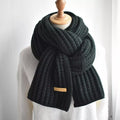 Unisex-Strickschal – Weicher Rippstrick