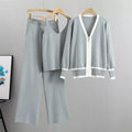 Damen Passendes 3-teiliges Set - Cardigan, Ärmelloses Top & Hose