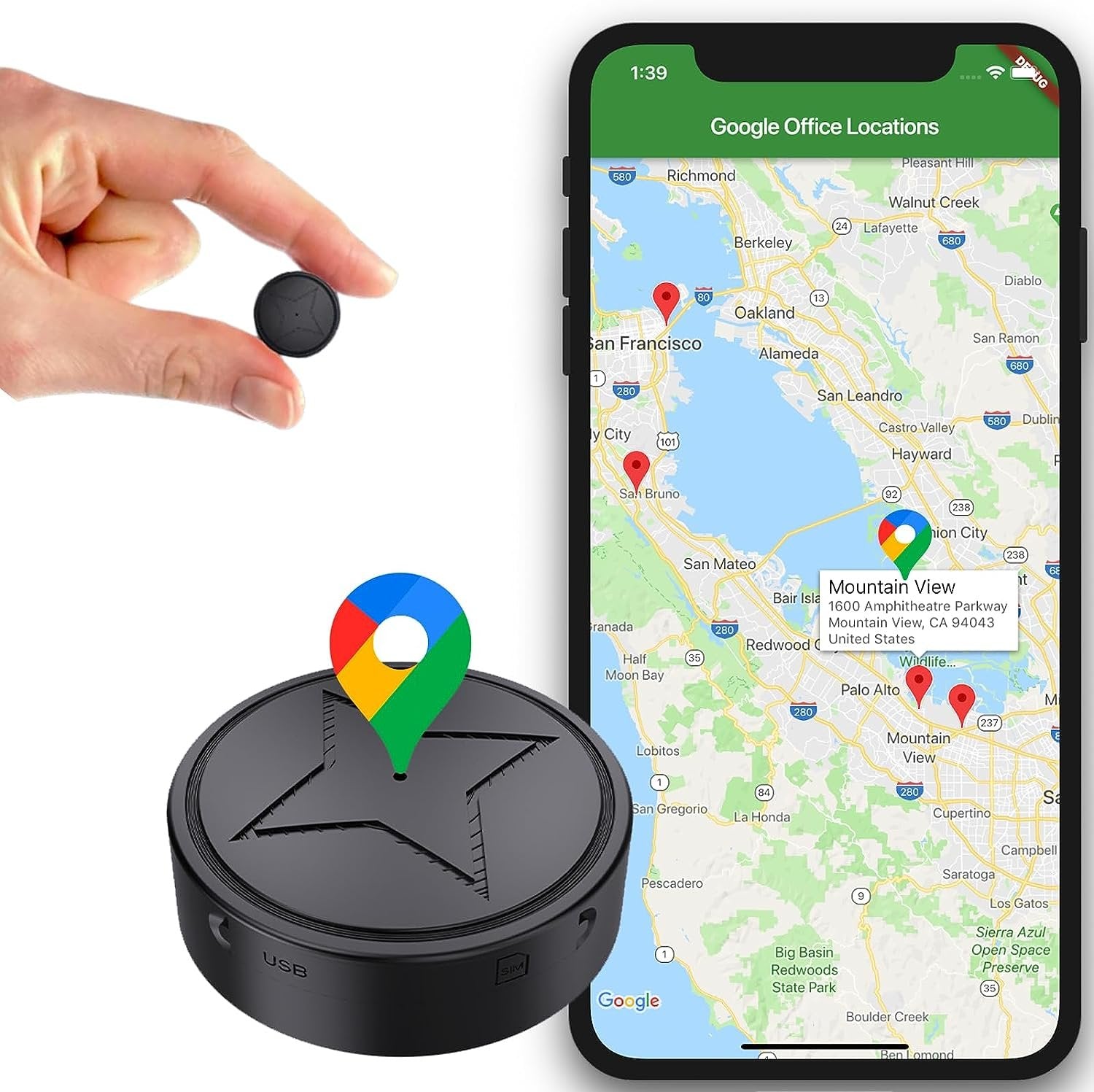 Mini Magnetischer GPS-Tracker - Echtzeit-Ortungsgerät
