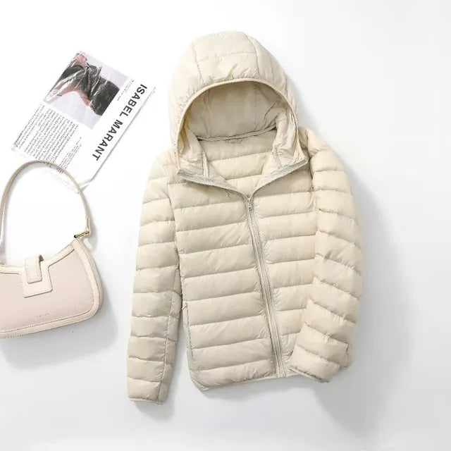 Damen Wasserdichte Steppjacke - Ultraleichte Oberbekleidung