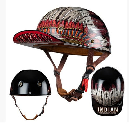 Cap-Motorradhelm – Leichtgewicht Zertifiziert & Halbschale