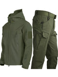 Herren Outdoor Thermisches Outfit Set – Multi-Taschen-Jacke & Cargo-Hose