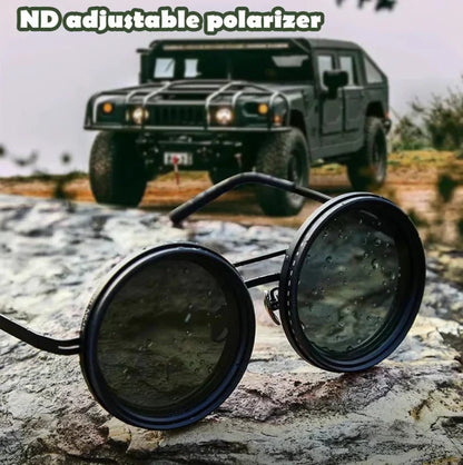 🔥Adjustable Tint Polarized Round Sunglasses (50% OFF) - ALPINE WEAR