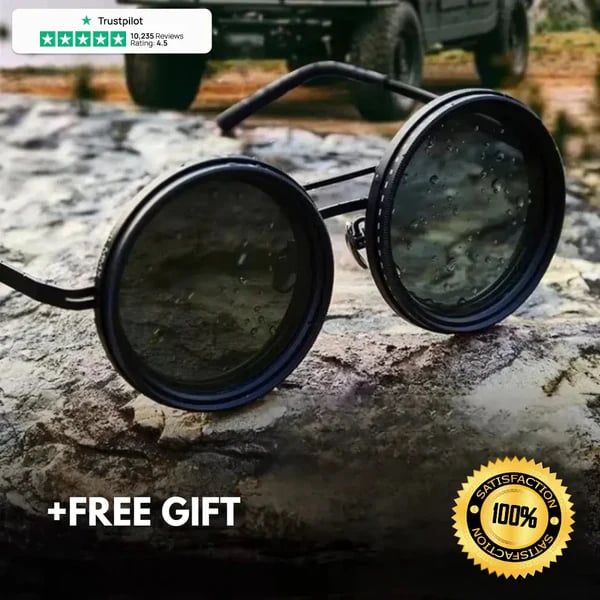 🔥Adjustable Tint Polarized Round Sunglasses (50% OFF) - ALPINE WEAR