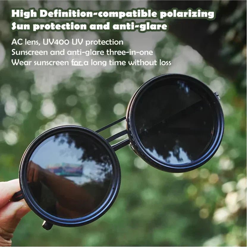 🔥Adjustable Tint Polarized Round Sunglasses (50% OFF) - ALPINE WEAR