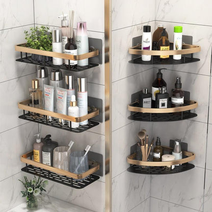 Aluminium Corner Bathroom Shelf - ALPINE WEAR