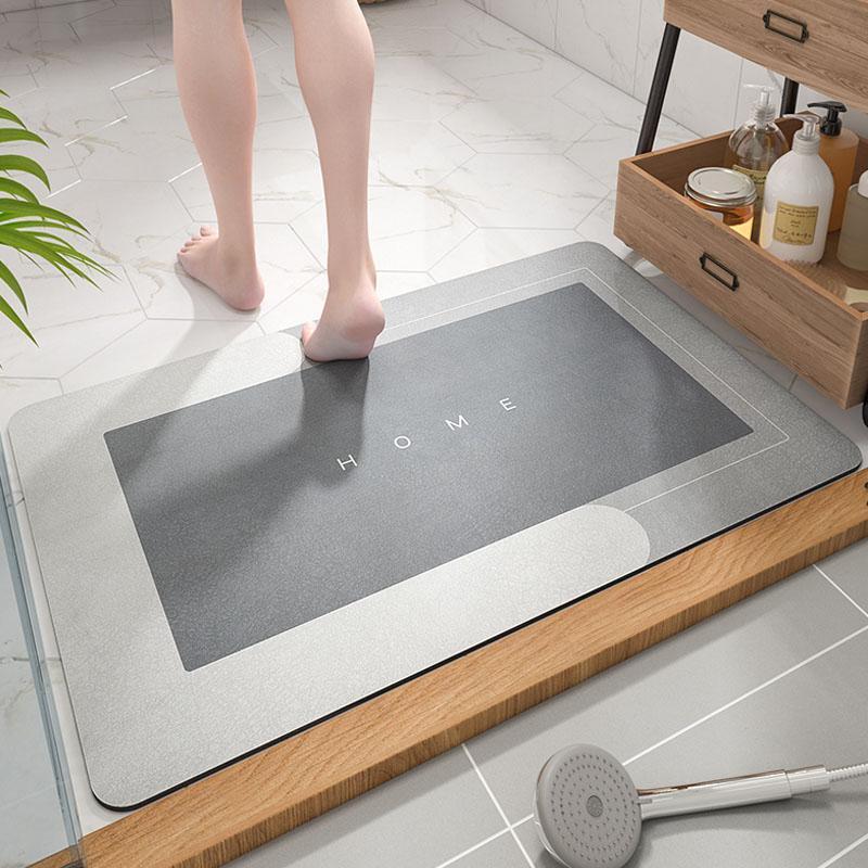 Schnelltrocknende Badezimmermatte - Wasserabsorbierend & Rutschfest