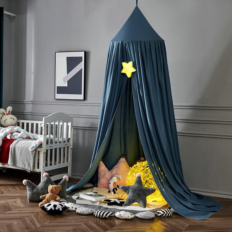 Kinder Bett Baldachin Vorhang - Lese- & Spielzelt