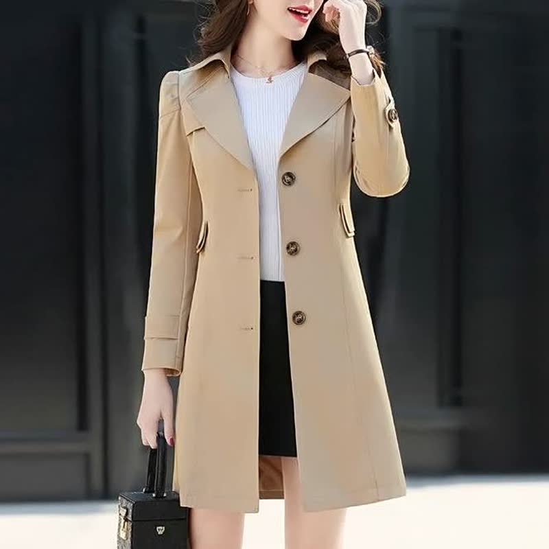 Damen Eleganter Trenchcoat - Stilvolle Oberbekleidung