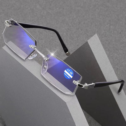 Blue Light Blocking Rimless Reading Glasses for Presbyopia - ALPINE WEAR