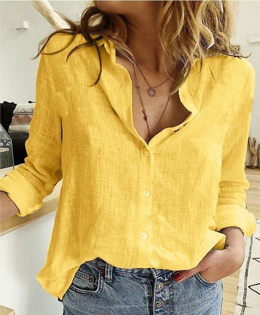 Camisa de Linho Feminina - Abigail - Vennanci
