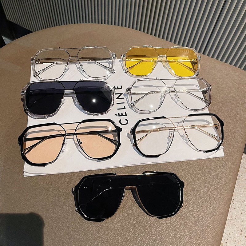 Classic Retro Stylish Large Frame Sunglasses（50% OFF） - ALPINE WEAR
