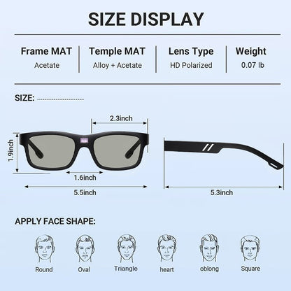 😎Classic Smart Photochromic Polarized Sunglasses（50% OFF） - ALPINE WEAR