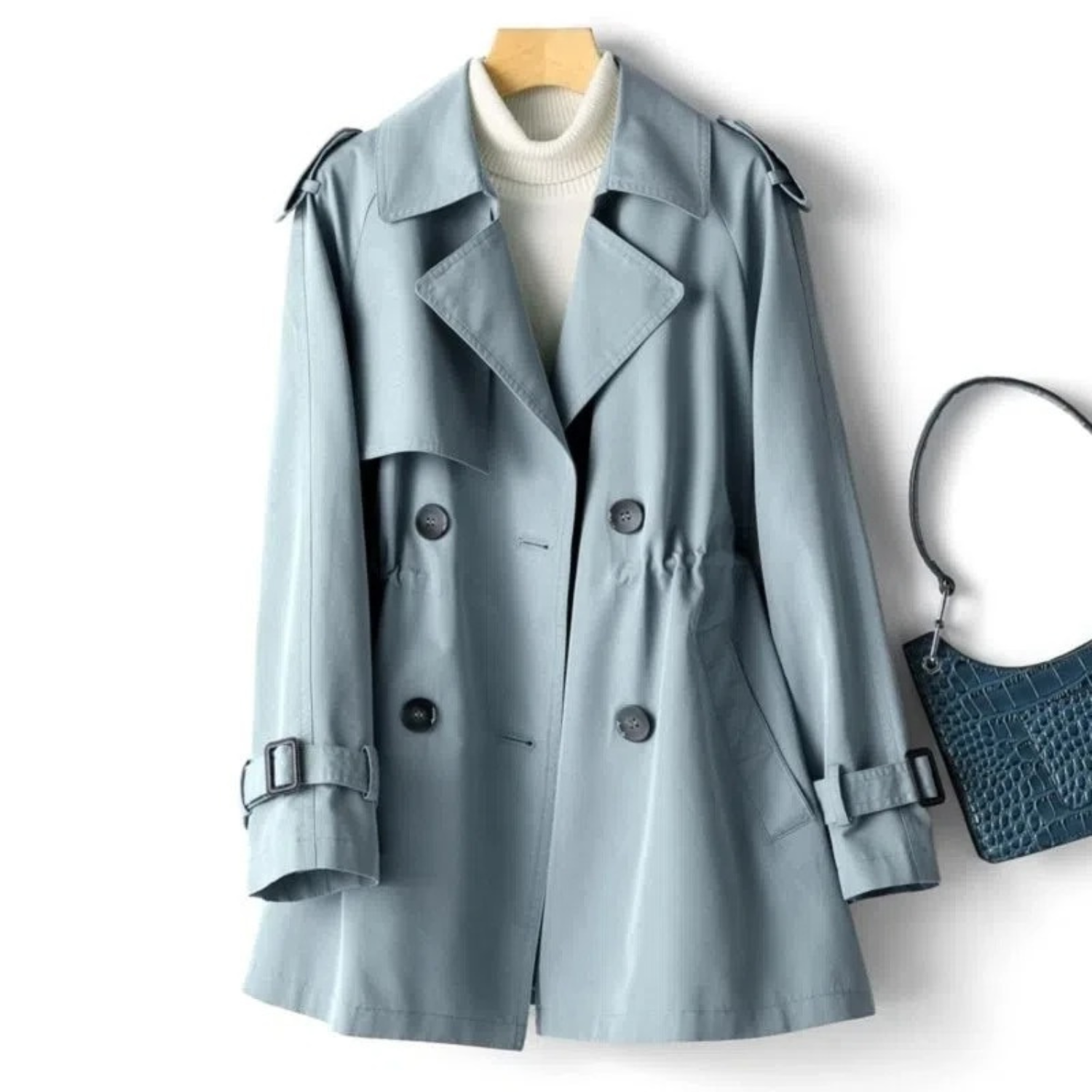 Damen Eleganter Trenchcoat - Zweireihiger Stil