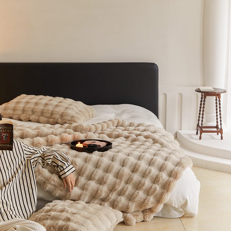 Luxus Kuscheldecke – 3D Waffel-Design