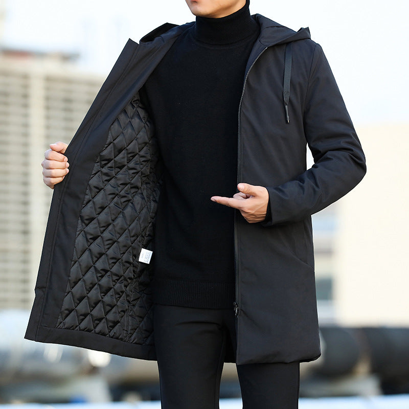 Herren Winter-Parka-Jacke - Isoliert und Wasserabweisend