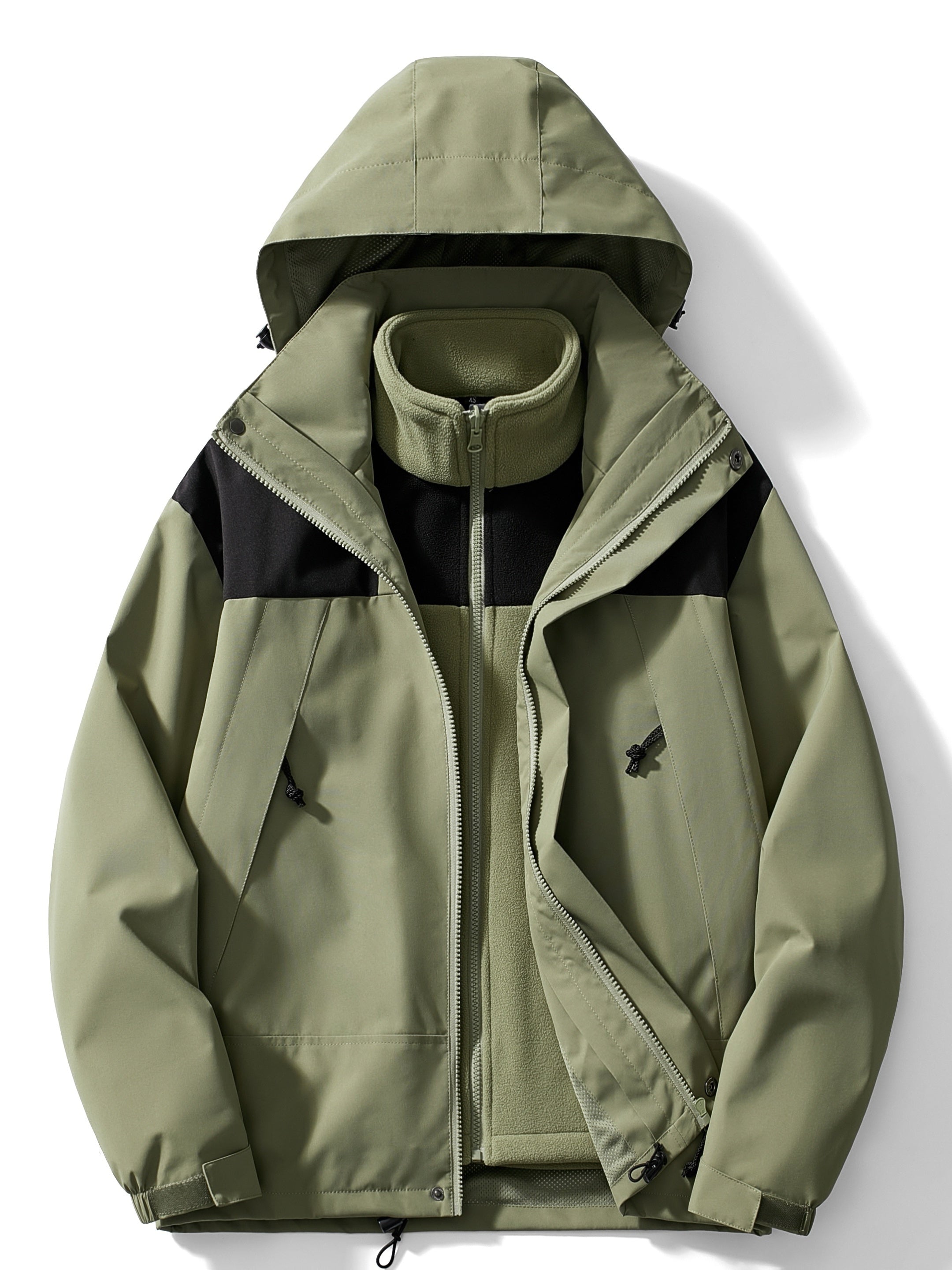 Damen 3-in-1 Outdoorjacke - Warm mit Kapuze