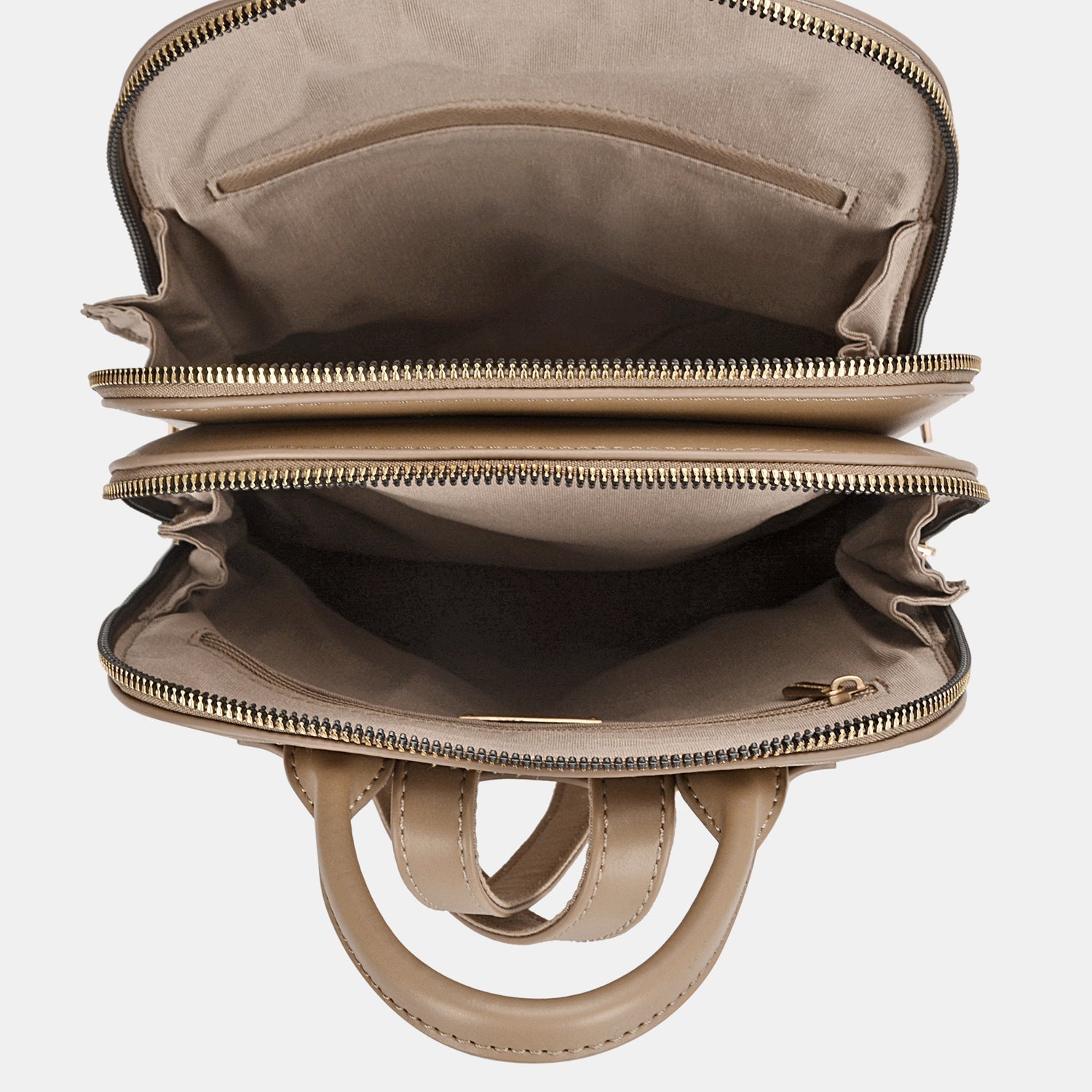 Damen Rucksack mit Reißverschluss - Henkel & Vielseitige Tasche