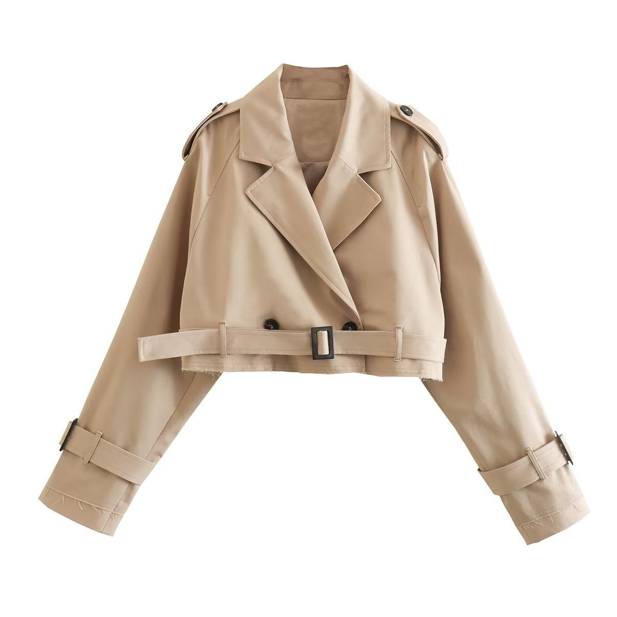 Damen Kurzer Trenchcoat – Stilvolle taillierte Oberbekleidung