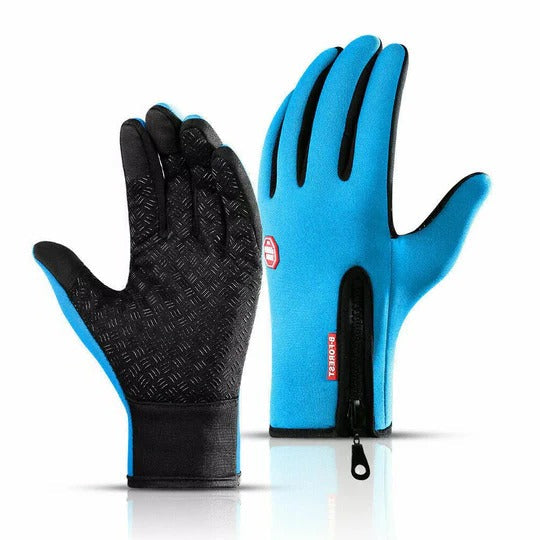 Unisex Sport Funktionshandschuhe - Touchscreen mit Reißverschluss
