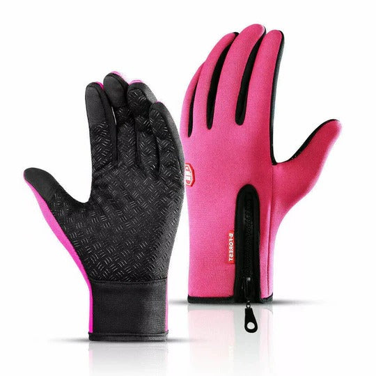 Unisex Sport Funktionshandschuhe - Touchscreen mit Reißverschluss