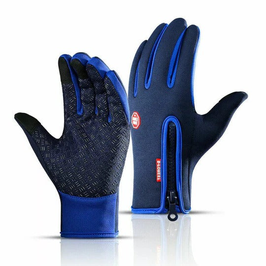 Unisex Sport Funktionshandschuhe - Touchscreen mit Reißverschluss