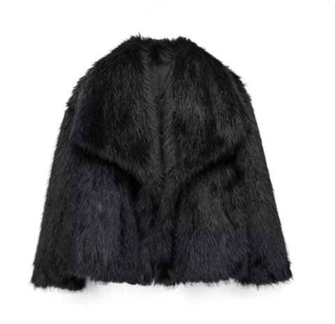 Damen Pelzmantel - Warme & luxuriöse Winterjacke