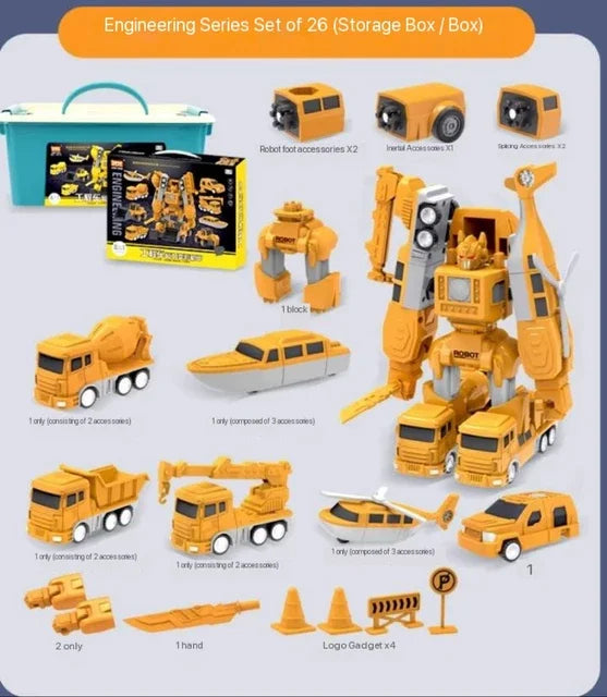 Transformierbarer Roboter - Baukasten für Kinder