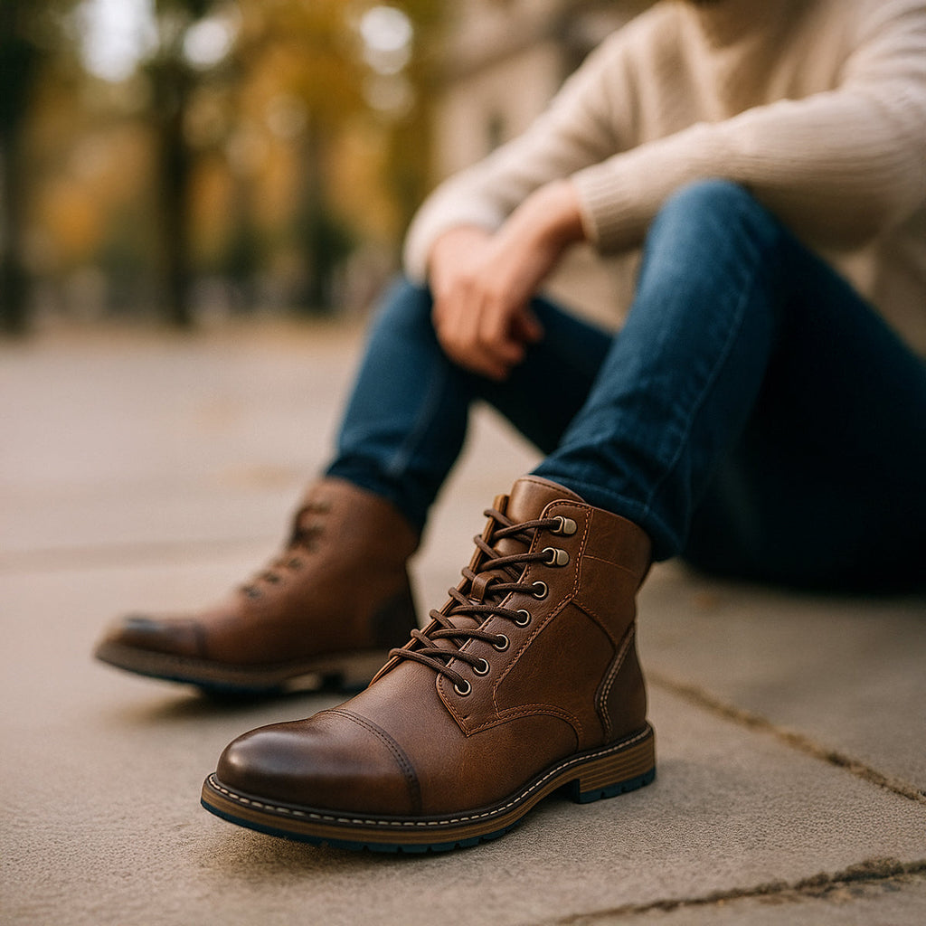 Herren Stiefeletten – Vintage Schnürstiefel