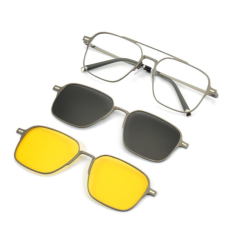 🔥😎Men And Women 3 In 1 Magnetic Polarized Sunglasses - ALPINE WEAR