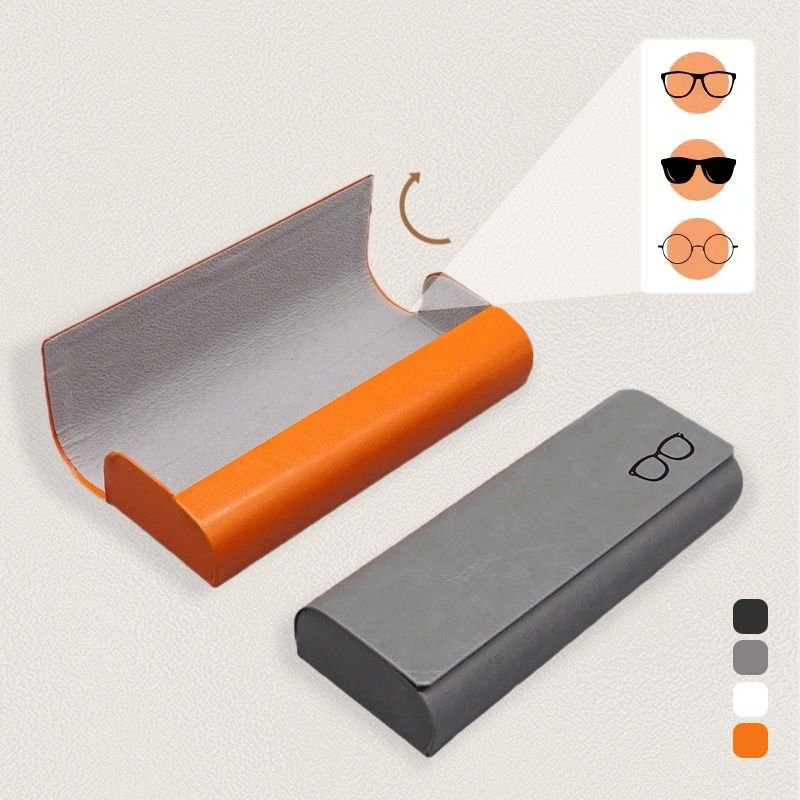 Minimalist Hard Leather Glasses Case - ALPINE WEAR