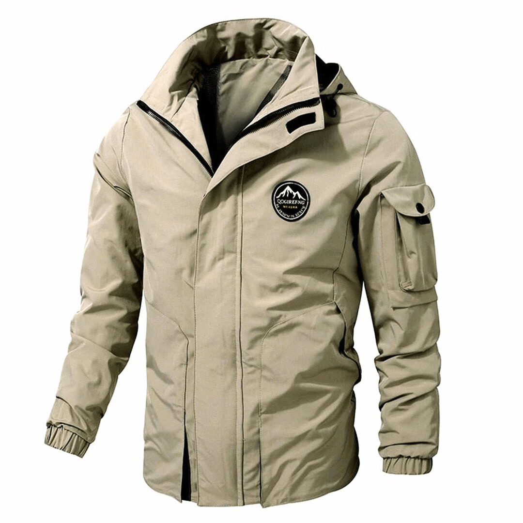 Herren Winter-Windbreaker Jacke - Isoliert & Mehrfachtaschen
