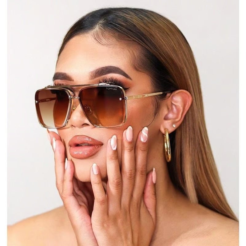 Retro Gradient Sunglasses with UV400 Protection - ALPINE WEAR