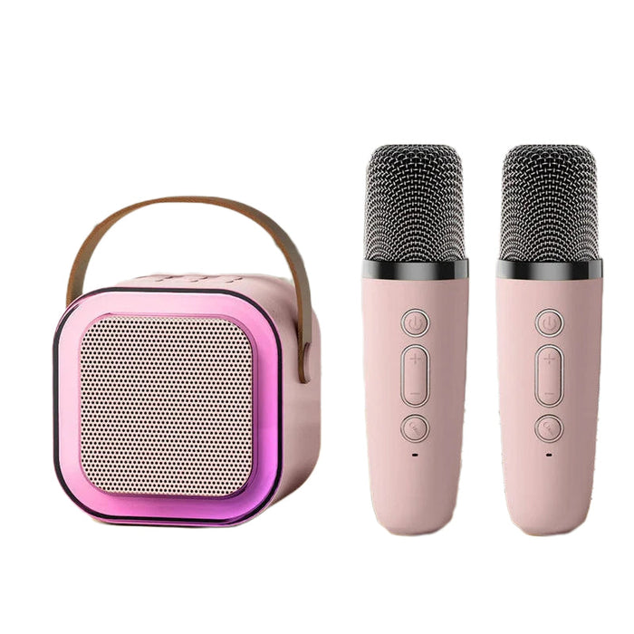 Drahtloses Mini Karaoke Set - Wiederaufladbares Mikrophon & Bluetooth Lautsprecher