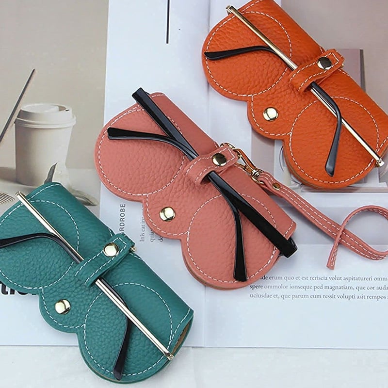 Soft Leather Sunglasses Bag - ALPINE WEAR