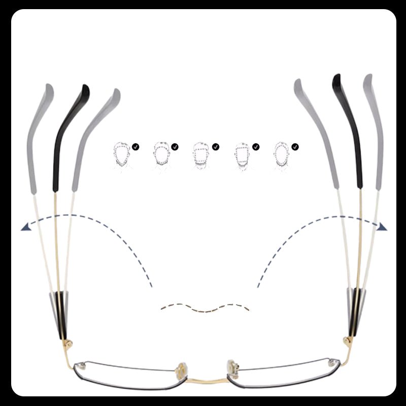 Ultra - lightweight Geometric Shape Reading Glasses - ALPINE WEAR