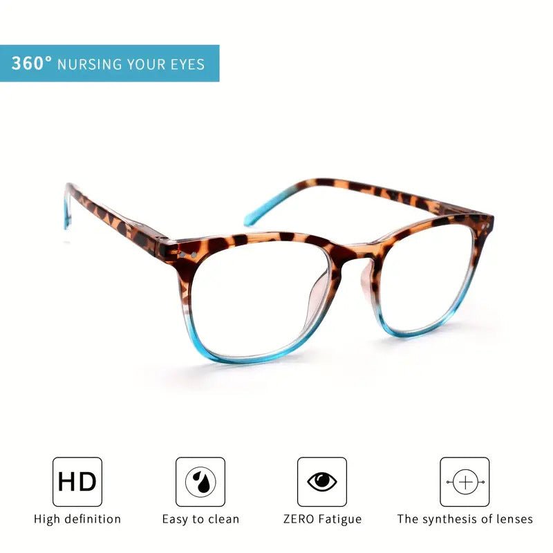 Women's Sexy Leopard Print Anti - Blue Light Gradient Reading Glasses - ALPINE WEAR