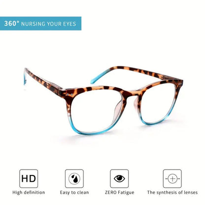 Women's Sexy Leopard Print Anti - Blue Light Gradient Reading Glasses - ALPINE WEAR
